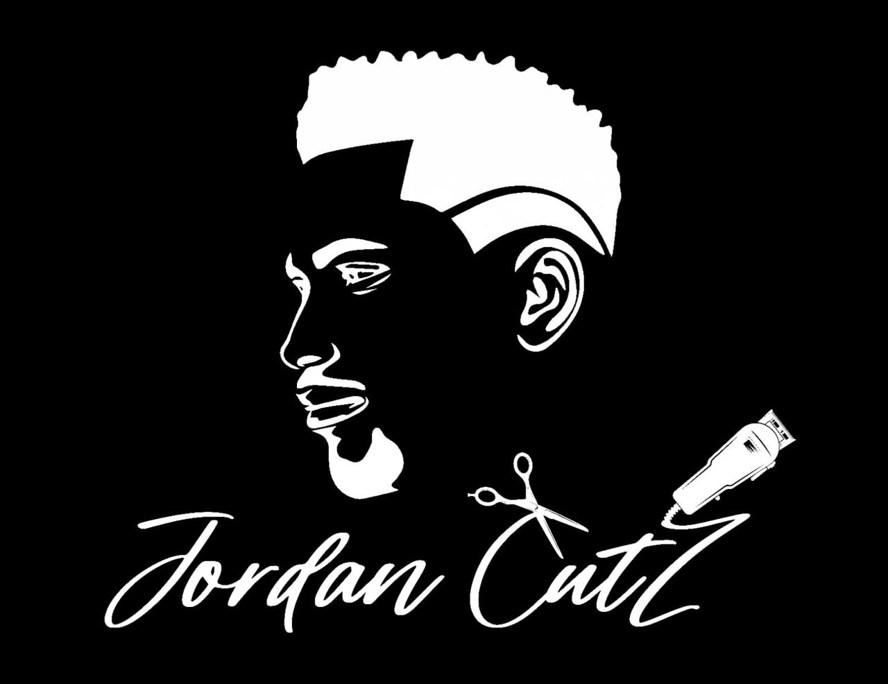 jordan cutz logo black white
